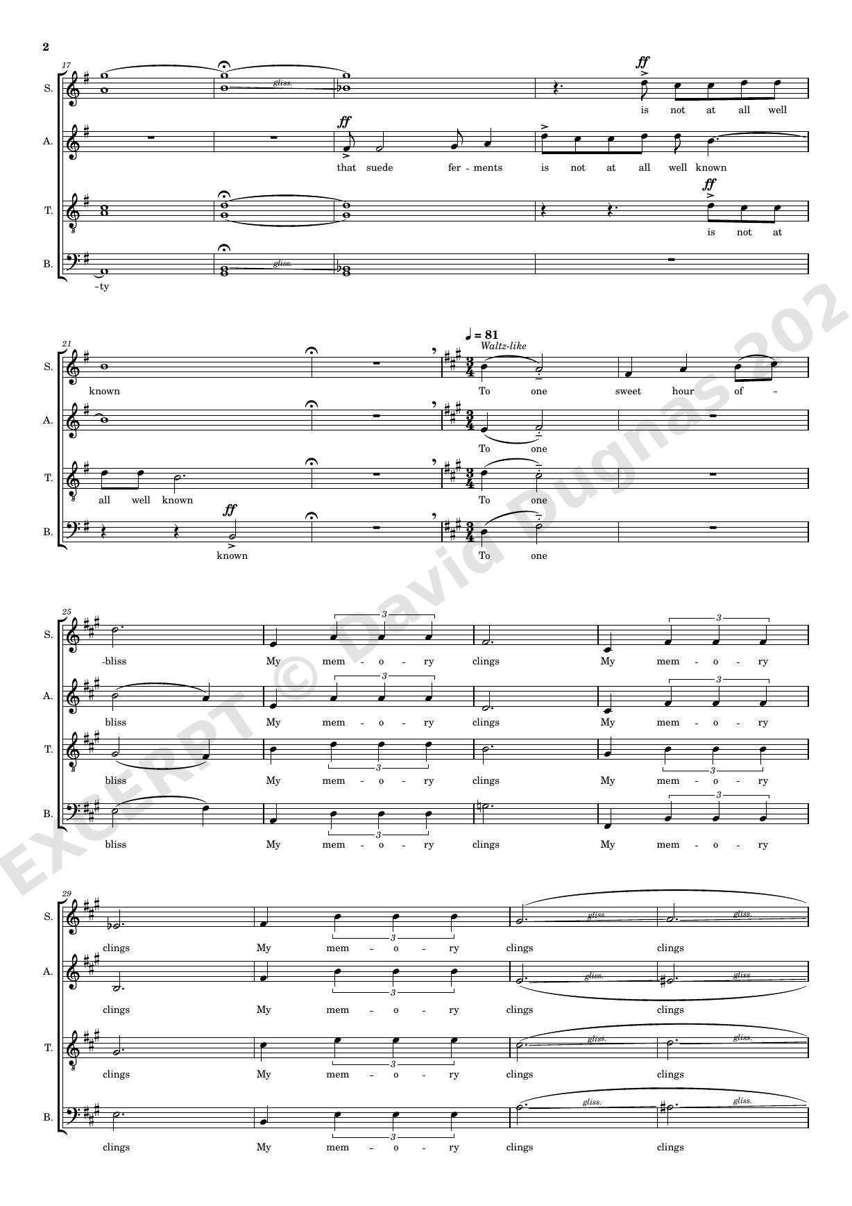 A Hundred Thousand Billion Chorales, excerpt 3